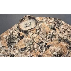 Game Guard Vented‎ Short Sleeve Camo Shirt Mens 4XL Cactus Outdoors Pockets
